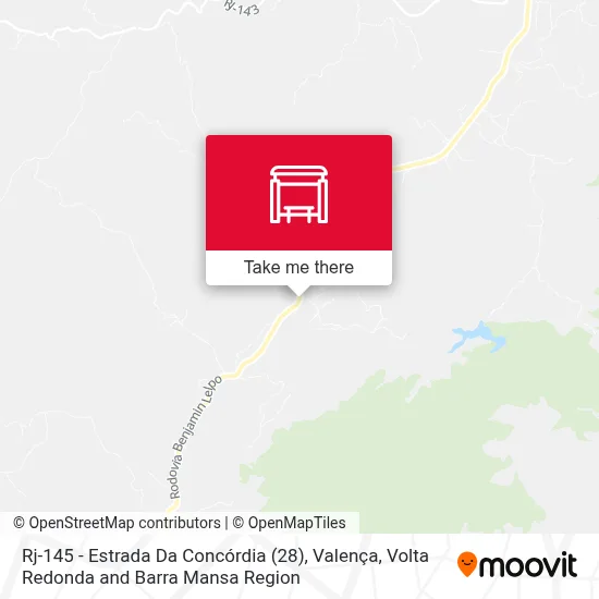 Rj-145 - Estrada Da Concórdia (28), Valença map