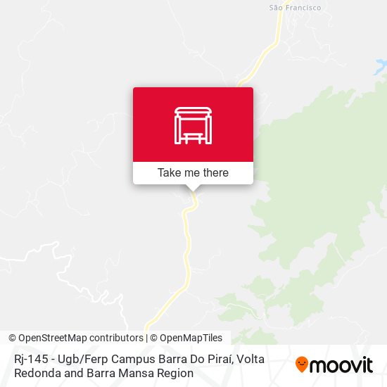 Rj-145 - Ugb / Ferp Campus Barra Do Piraí map