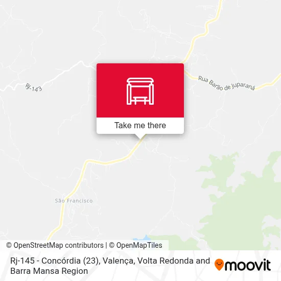Rj-145 - Concórdia (23), Valença map
