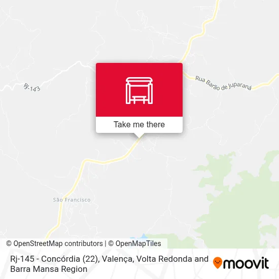 Rj-145 - Concórdia (22), Valença map