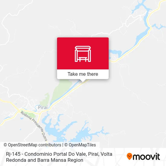 Rj-145 - Condomínio Portal Do Vale, Piraí map