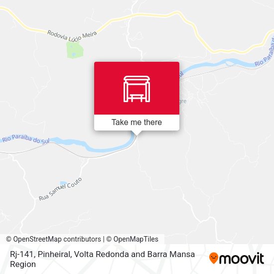 Rj-141, Pinheiral map