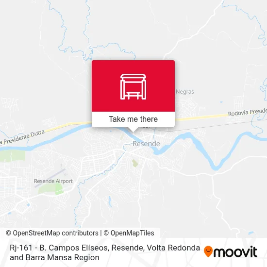 Rj-161 - B. Campos Elíseos, Resende map