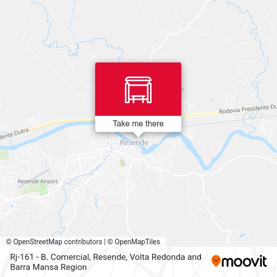 Rj-161 - B. Comercial, Resende map
