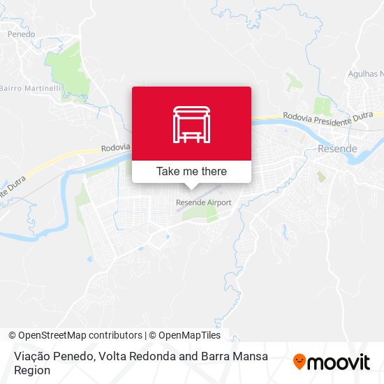 Viação Penedo map
