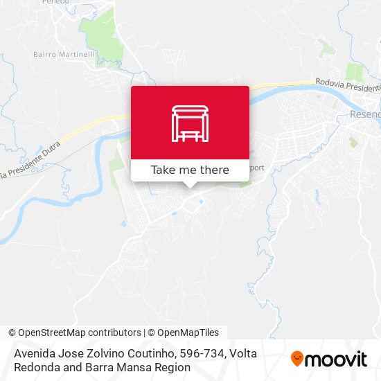 Mapa Avenida Jose Zolvino Coutinho, 596-734