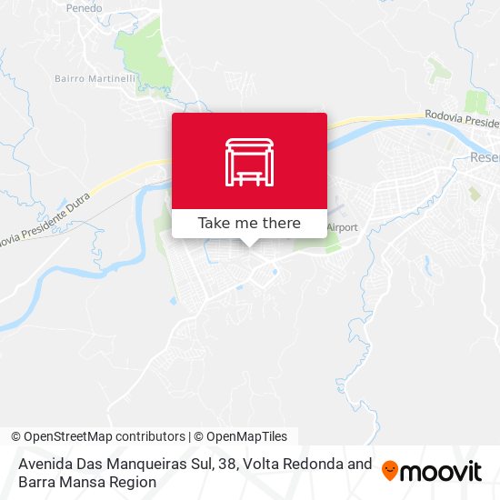 Mapa Avenida Das Manqueiras Sul, 38