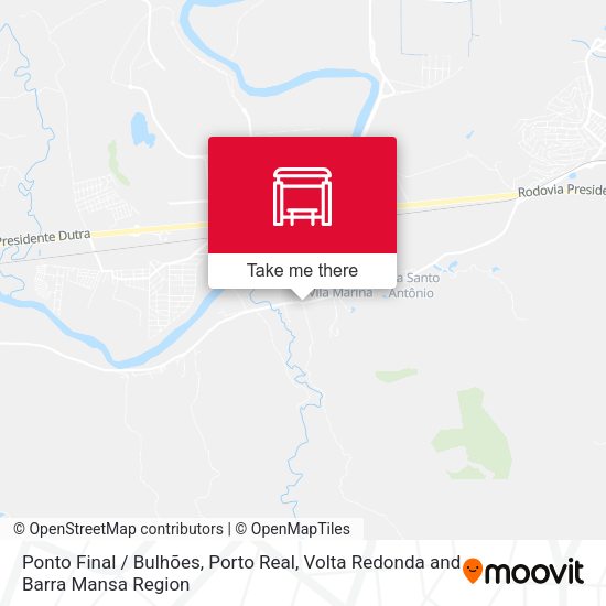 Ponto Final / Bulhões, Porto Real map