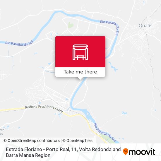 Estrada Floriano - Porto Real, 11 map