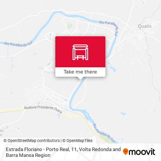 Estrada Floriano - Porto Real, 11 map