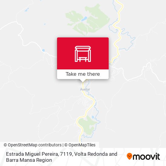 Estrada Miguel Pereira, 7119 map