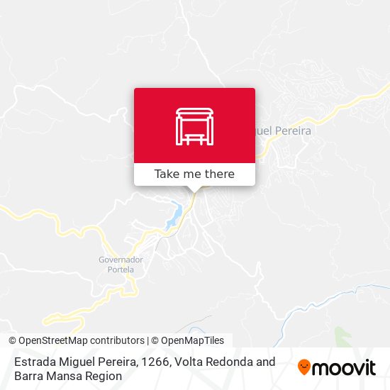 Estrada Miguel Pereira, 1266 map