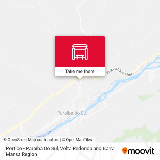 Pórtico - Paraíba Do Sul map