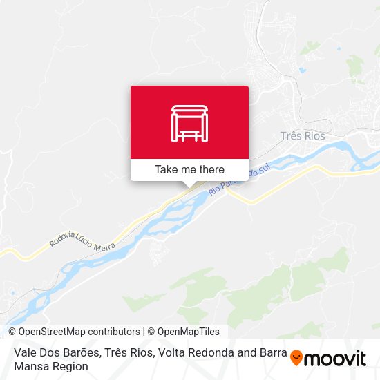 Vale Dos Barões, Três Rios map