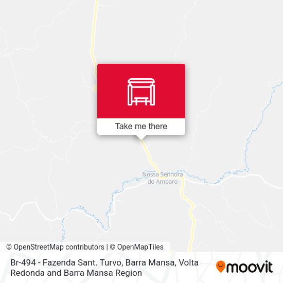 Br-494 - Fazenda Sant. Turvo, Barra Mansa map