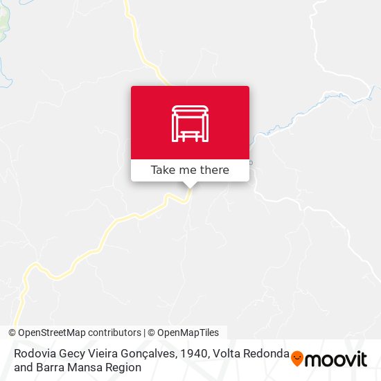 Rodovia Gecy Vieira Gonçalves, 1940 map