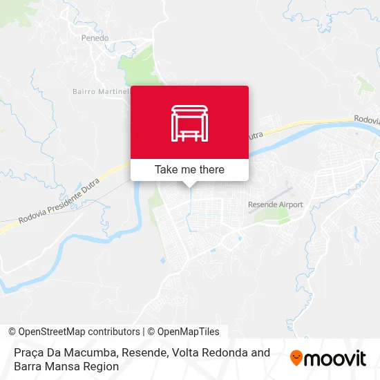Praça Da Macumba, Resende map