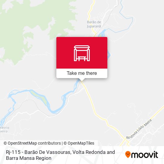Rj-115 - Barão De Vassouras map
