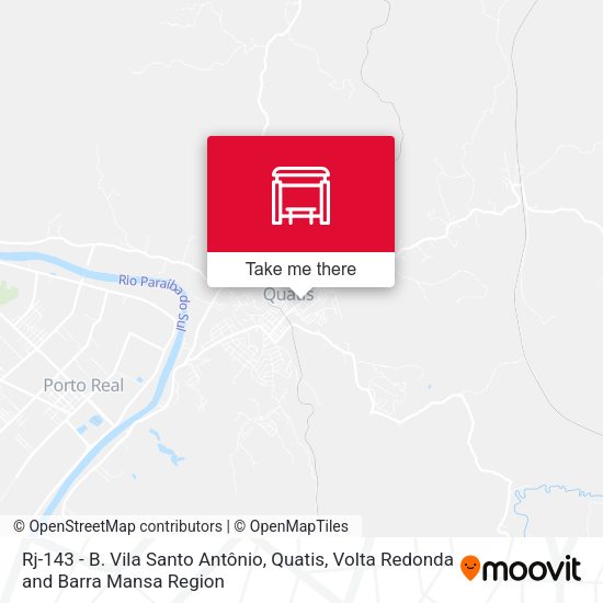 Rj-143 - B. Vila Santo Antônio, Quatis map