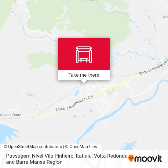 Passagem Nível Vila Pinheiro, Itatiaia map