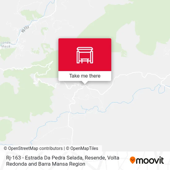 Rj-163 - Estrada Da Pedra Selada, Resende map