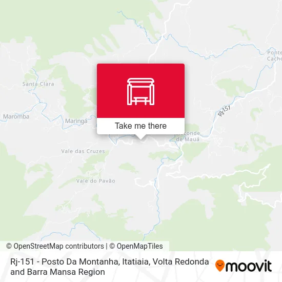 Rj-151 - Posto Da Montanha, Itatiaia map