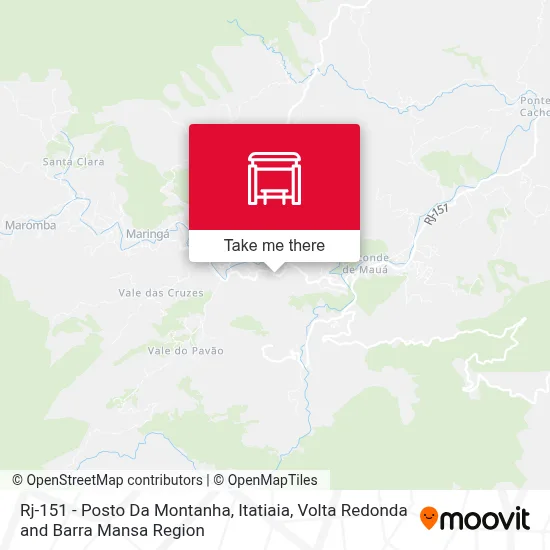 Rj-151 - Posto Da Montanha, Itatiaia map