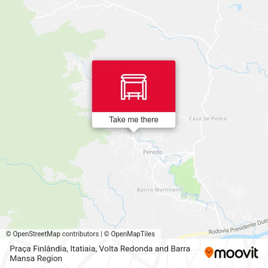 Mapa Praça Finlândia, Itatiaia