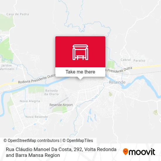Rua Cláudio Manoel Da Costa, 292 map
