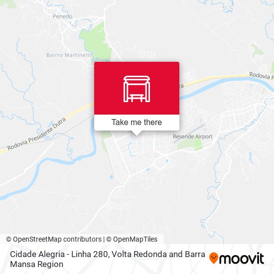 Cidade Alegria - Linha 280 map