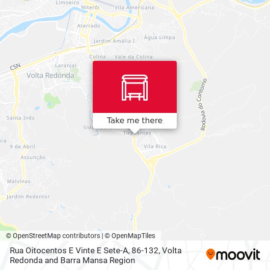 Rua Oitocentos E Vinte E Sete-A, 86-132 map