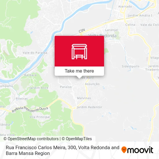 Rua Francisco Carlos Meira, 300 map