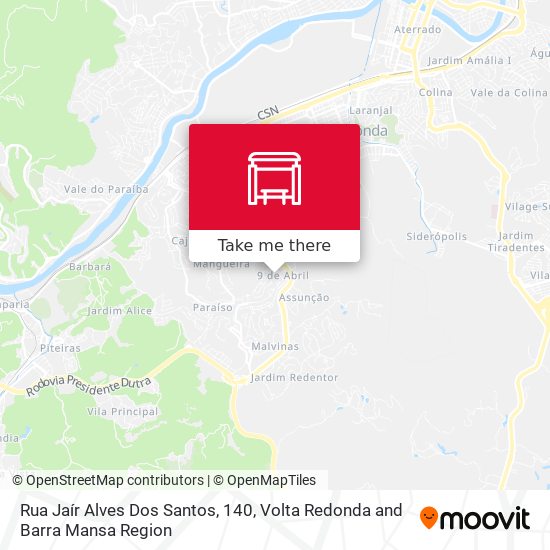 Rua Jaír Alves Dos Santos, 140 map