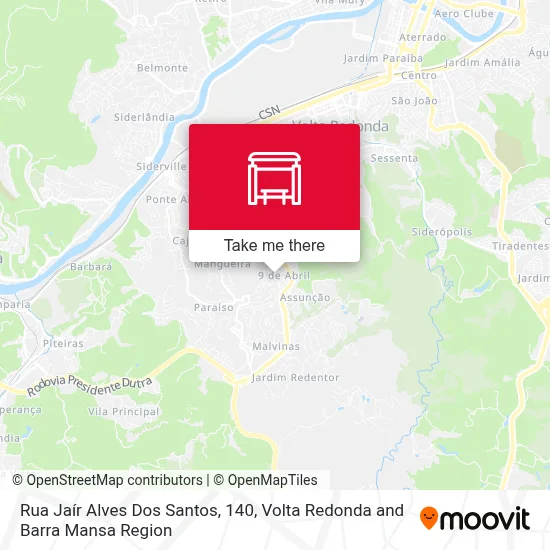 Rua Jaír Alves Dos Santos, 140 map