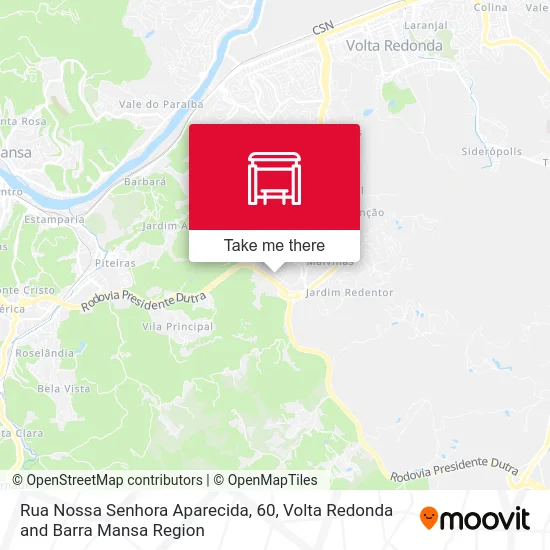 Rua Nossa Senhora Aparecida, 60 map