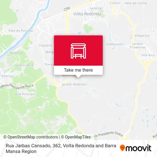 Rua Jarbas Cansado, 362 map