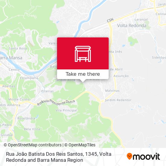 Rua João Batista Dos Reis Santos, 1345 map