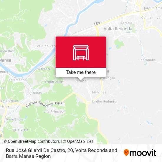 Rua José Gilardi De Castro, 20 map