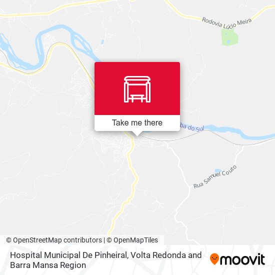Hospital Municipal De Pinheiral map