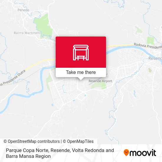 Parque Copa Norte, Resende map