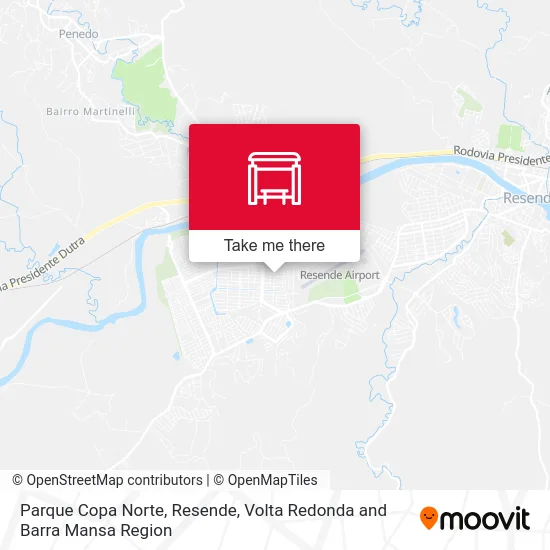 Parque Copa Norte, Resende map
