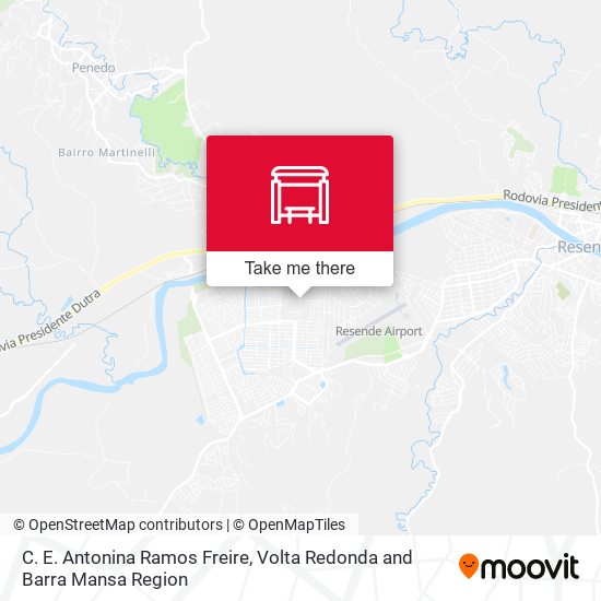 C. E. Antonina Ramos Freire map
