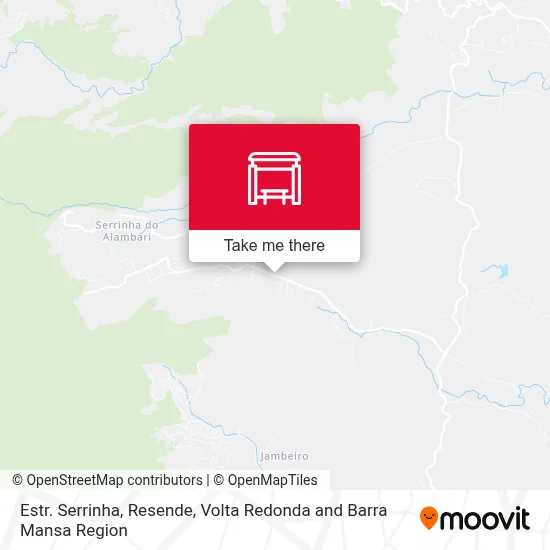 Estr. Serrinha, Resende map