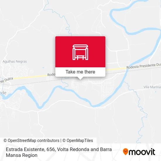 Estrada Existente, 656 map