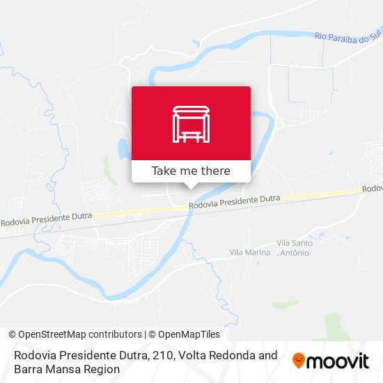 Rodovia Presidente Dutra, 210 map