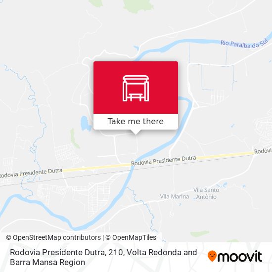 Rodovia Presidente Dutra, 210 map