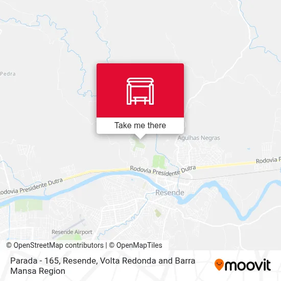 Parada - 165, Resende map