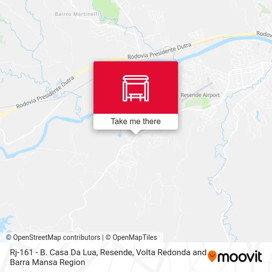 Rj-161 - B. Casa Da Lua, Resende map