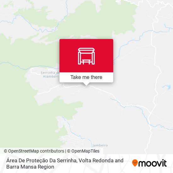 Área De Proteção Da Serrinha map