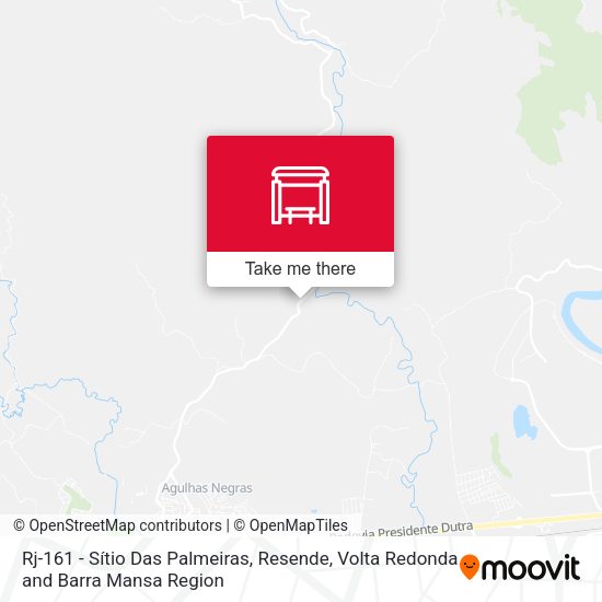 Rj-161 - Sítio Das Palmeiras, Resende map